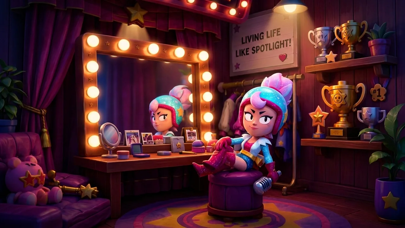 Janet's room — the star performer's dressing room